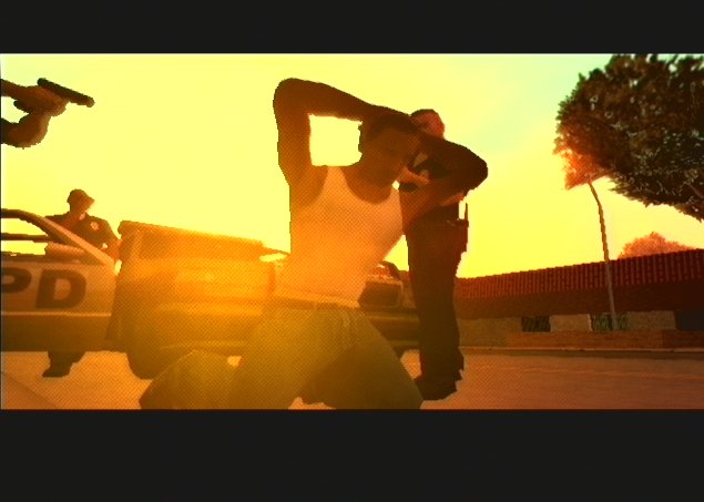 C.J se fait areter par les fliques - Jeux vid�o - Gta san andreas - la gal...